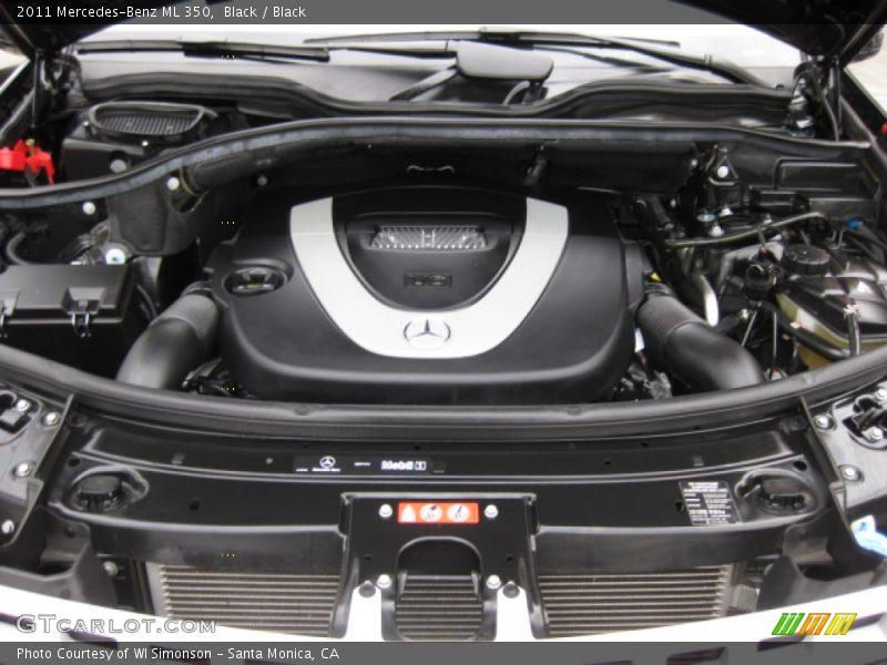 Black / Black 2011 Mercedes-Benz ML 350