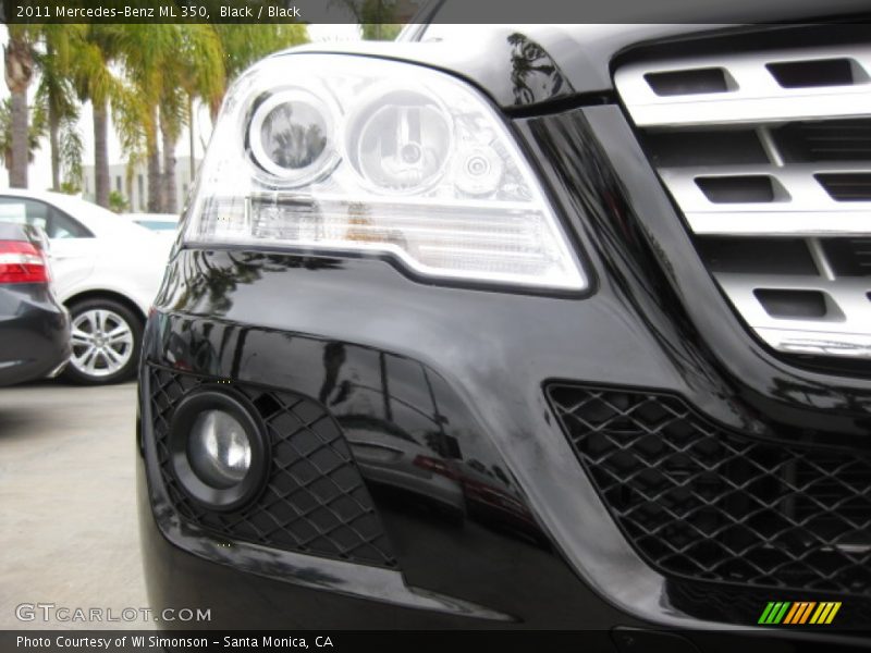 Black / Black 2011 Mercedes-Benz ML 350