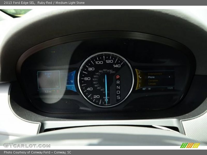 Ruby Red / Medium Light Stone 2013 Ford Edge SEL