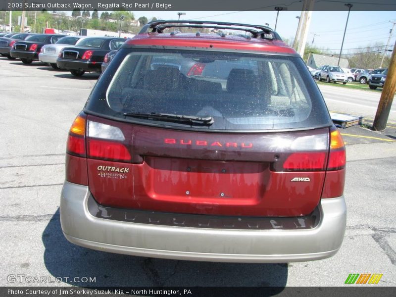Regatta Red Pearl / Beige 2003 Subaru Outback Wagon