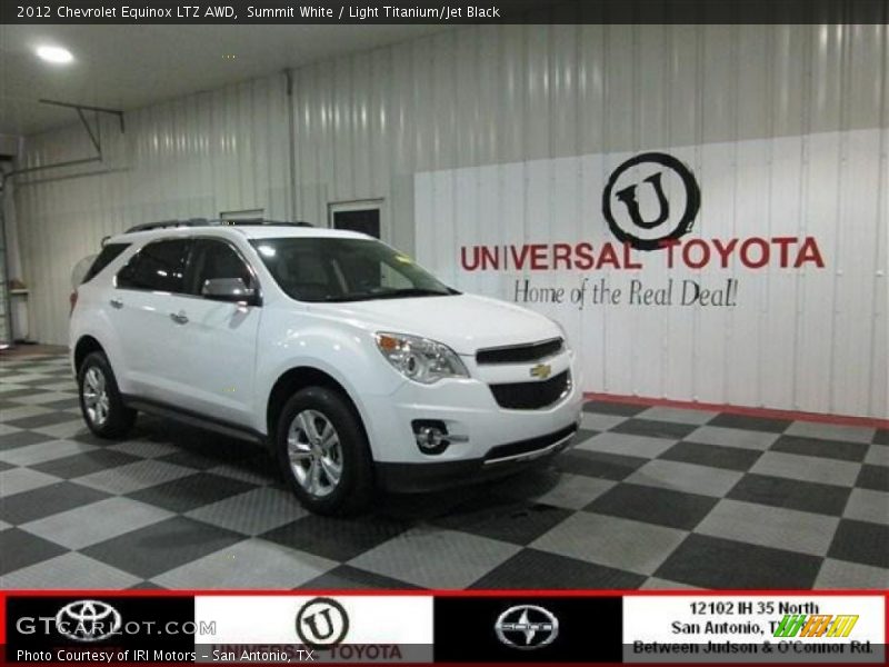 Summit White / Light Titanium/Jet Black 2012 Chevrolet Equinox LTZ AWD