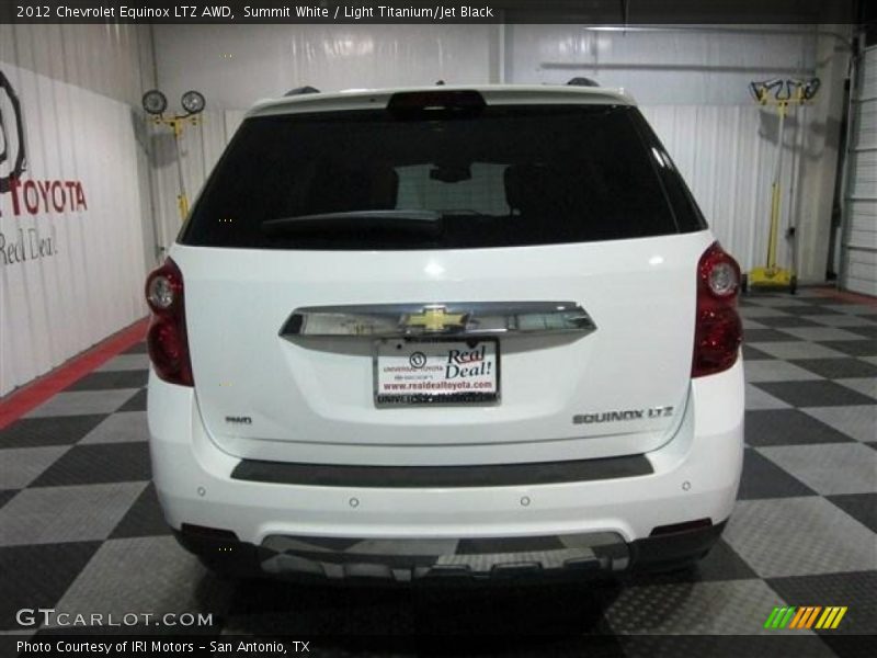 Summit White / Light Titanium/Jet Black 2012 Chevrolet Equinox LTZ AWD