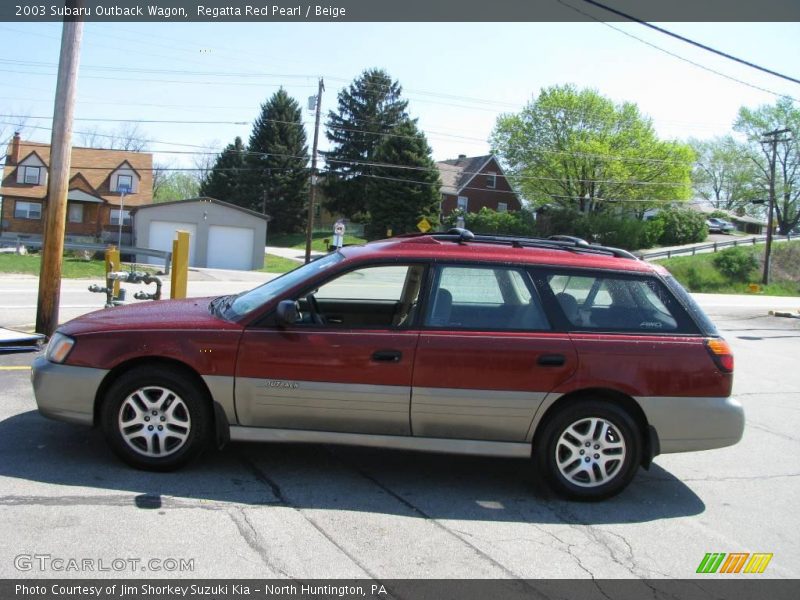 Regatta Red Pearl / Beige 2003 Subaru Outback Wagon