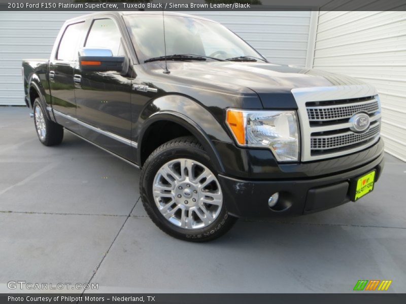 Tuxedo Black / Sienna Brown Leather/Black 2010 Ford F150 Platinum SuperCrew