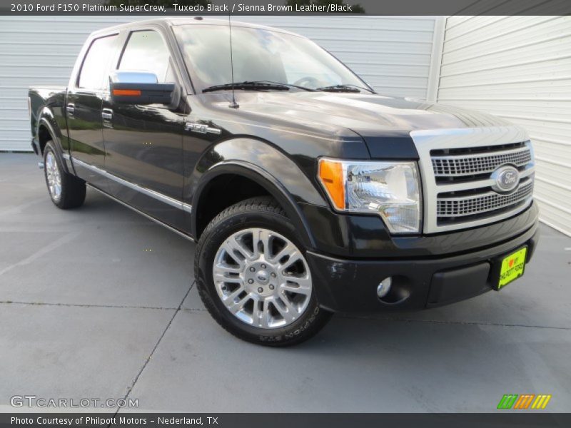 Tuxedo Black / Sienna Brown Leather/Black 2010 Ford F150 Platinum SuperCrew