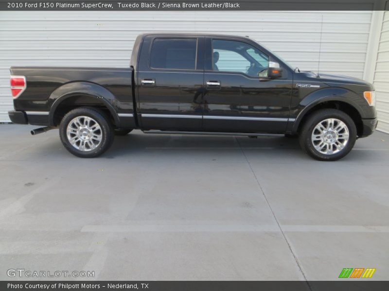 Tuxedo Black / Sienna Brown Leather/Black 2010 Ford F150 Platinum SuperCrew