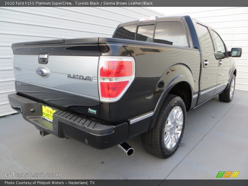 Tuxedo Black / Sienna Brown Leather/Black 2010 Ford F150 Platinum SuperCrew