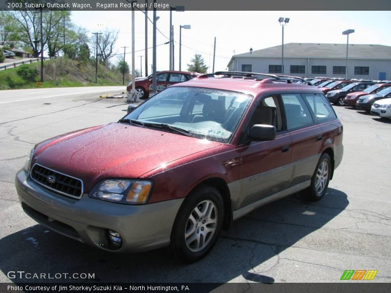 Regatta Red Pearl / Beige 2003 Subaru Outback Wagon
