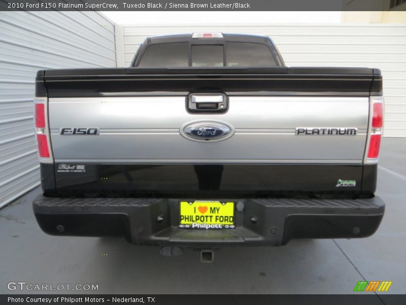 Tuxedo Black / Sienna Brown Leather/Black 2010 Ford F150 Platinum SuperCrew