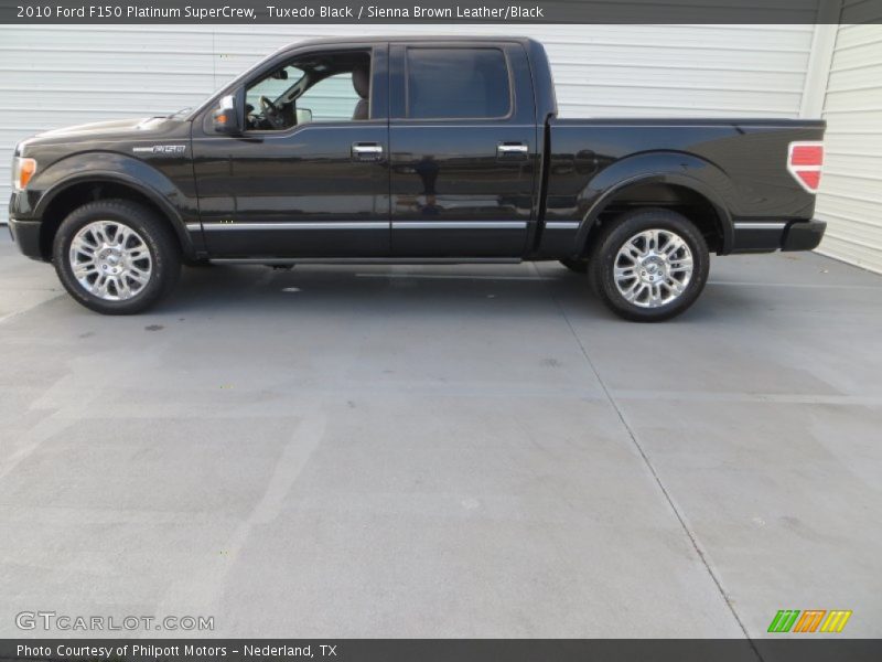 Tuxedo Black / Sienna Brown Leather/Black 2010 Ford F150 Platinum SuperCrew