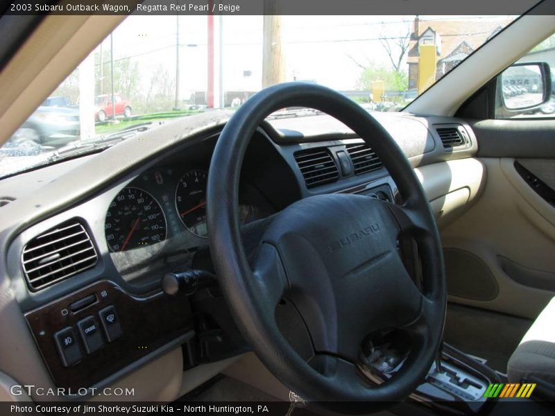 Regatta Red Pearl / Beige 2003 Subaru Outback Wagon