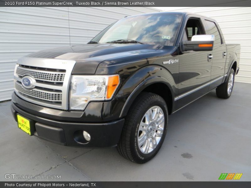 Tuxedo Black / Sienna Brown Leather/Black 2010 Ford F150 Platinum SuperCrew