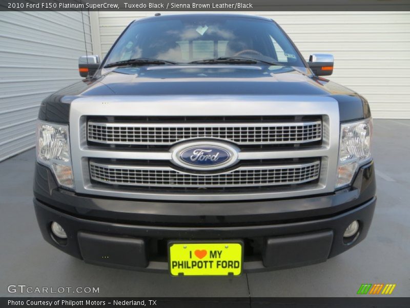 Tuxedo Black / Sienna Brown Leather/Black 2010 Ford F150 Platinum SuperCrew