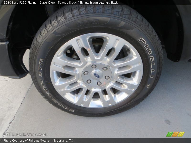 Tuxedo Black / Sienna Brown Leather/Black 2010 Ford F150 Platinum SuperCrew