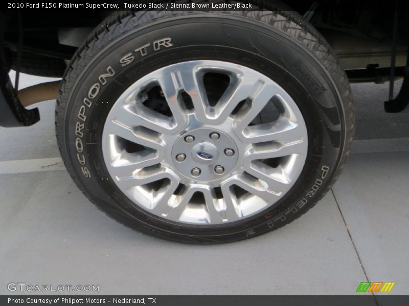 Tuxedo Black / Sienna Brown Leather/Black 2010 Ford F150 Platinum SuperCrew