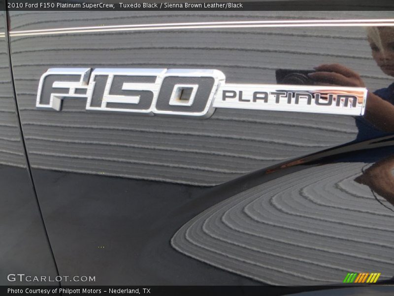 Tuxedo Black / Sienna Brown Leather/Black 2010 Ford F150 Platinum SuperCrew