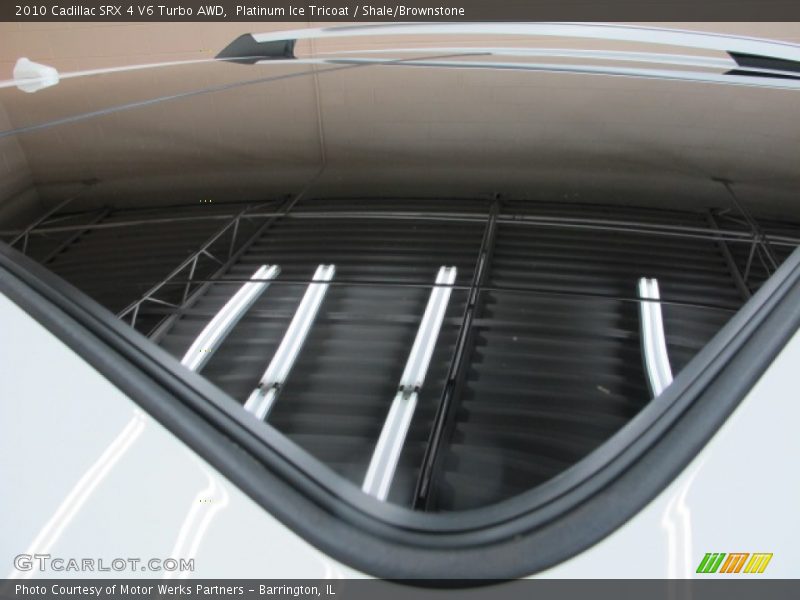 Platinum Ice Tricoat / Shale/Brownstone 2010 Cadillac SRX 4 V6 Turbo AWD