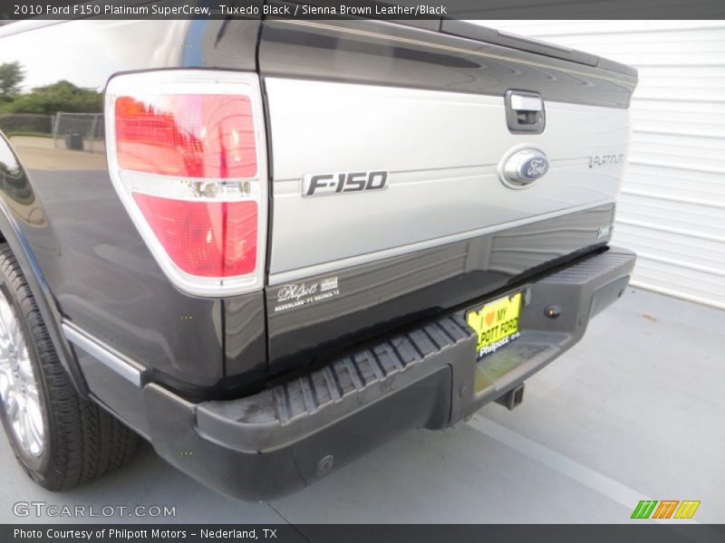 Tuxedo Black / Sienna Brown Leather/Black 2010 Ford F150 Platinum SuperCrew