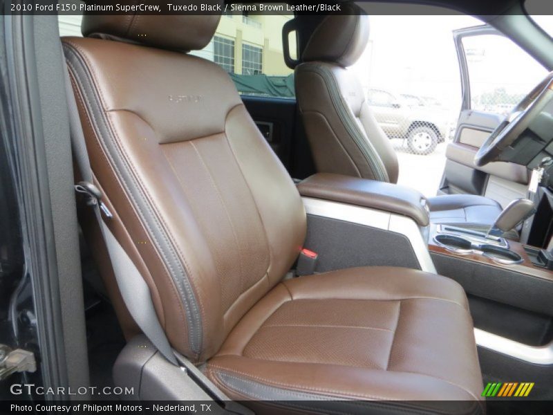 Tuxedo Black / Sienna Brown Leather/Black 2010 Ford F150 Platinum SuperCrew