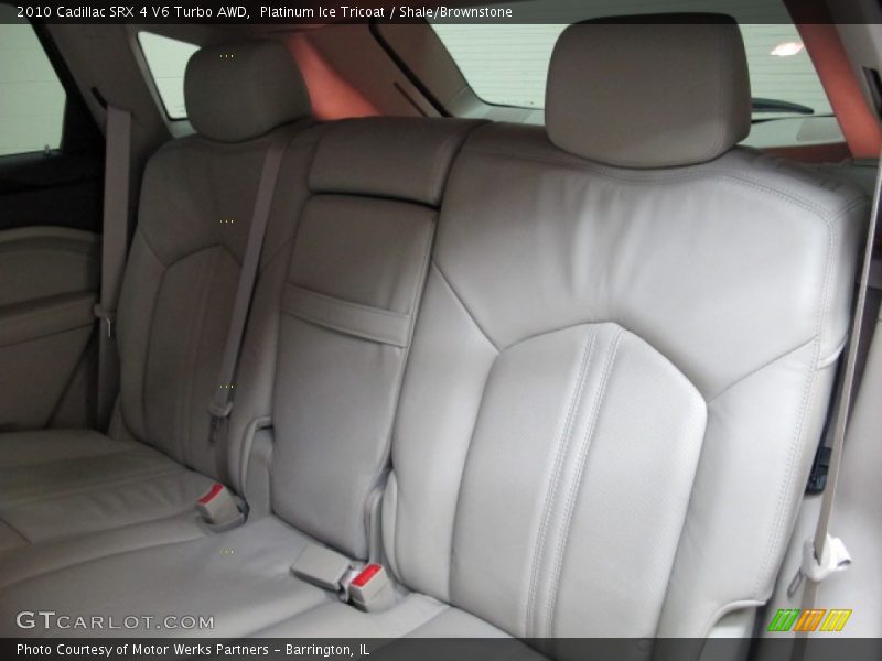 Platinum Ice Tricoat / Shale/Brownstone 2010 Cadillac SRX 4 V6 Turbo AWD