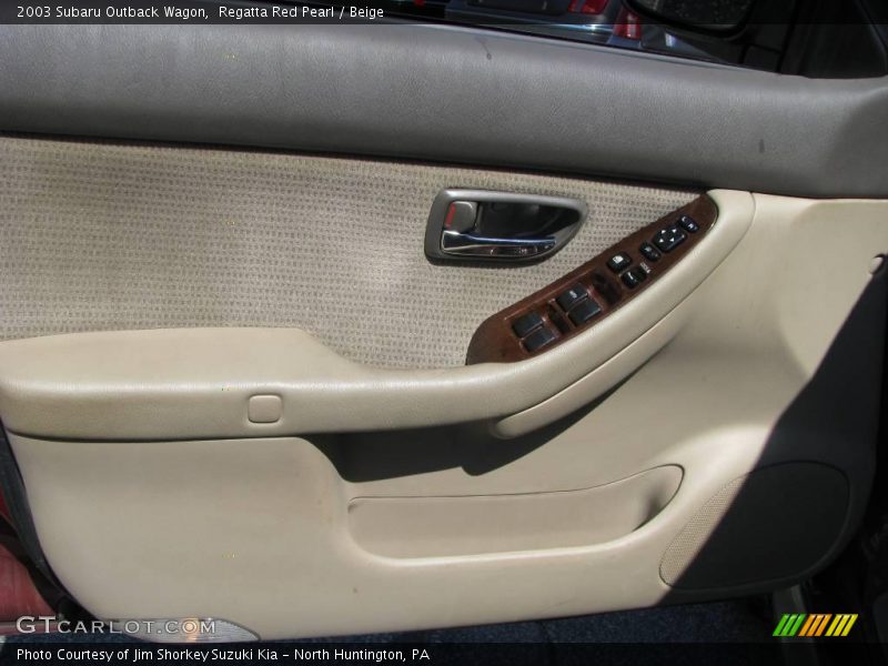 Regatta Red Pearl / Beige 2003 Subaru Outback Wagon