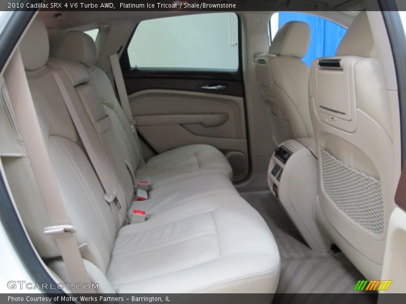 Platinum Ice Tricoat / Shale/Brownstone 2010 Cadillac SRX 4 V6 Turbo AWD
