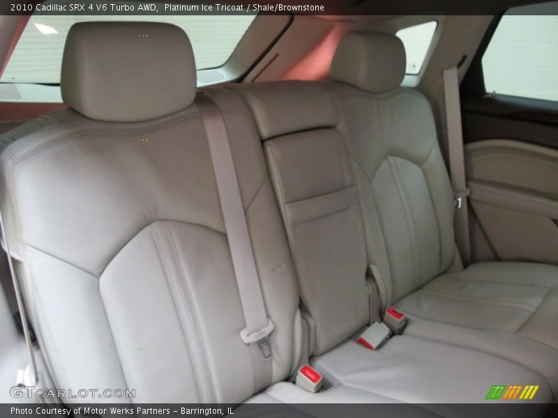 Platinum Ice Tricoat / Shale/Brownstone 2010 Cadillac SRX 4 V6 Turbo AWD