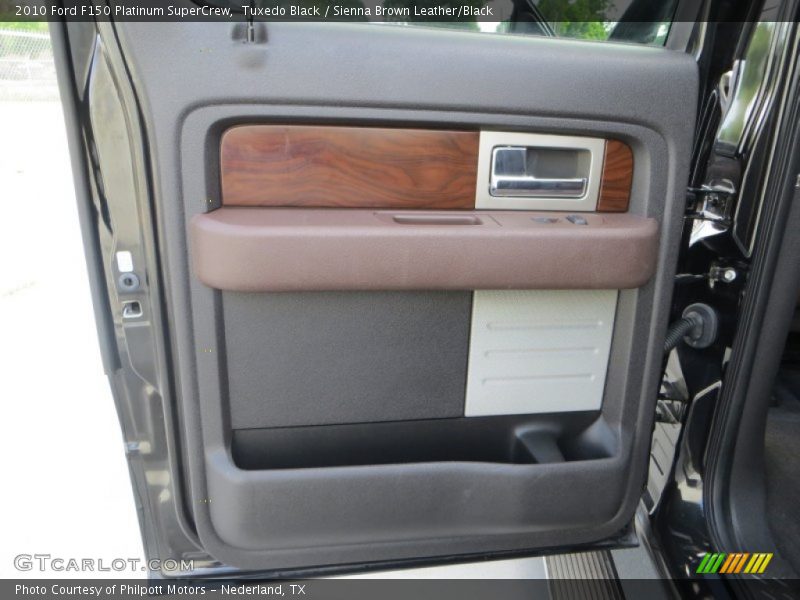 Tuxedo Black / Sienna Brown Leather/Black 2010 Ford F150 Platinum SuperCrew