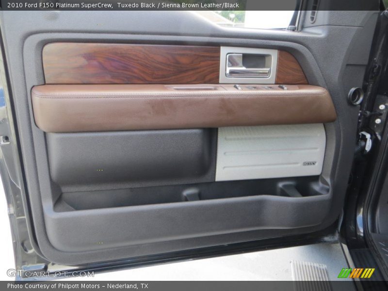Tuxedo Black / Sienna Brown Leather/Black 2010 Ford F150 Platinum SuperCrew