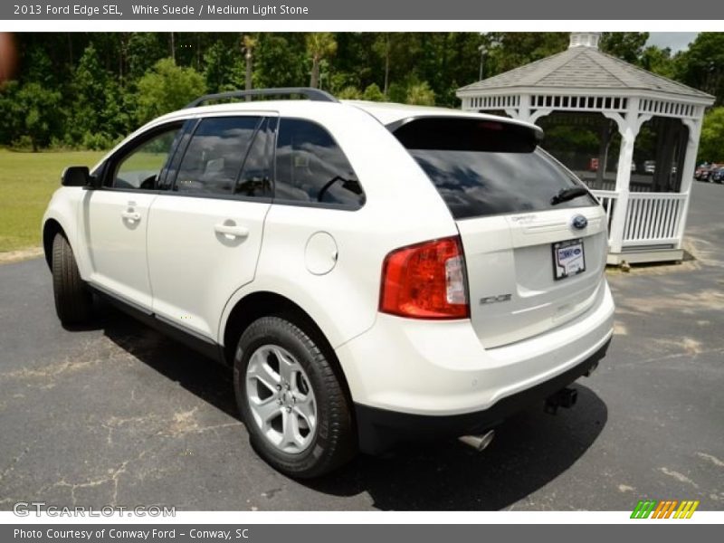White Suede / Medium Light Stone 2013 Ford Edge SEL