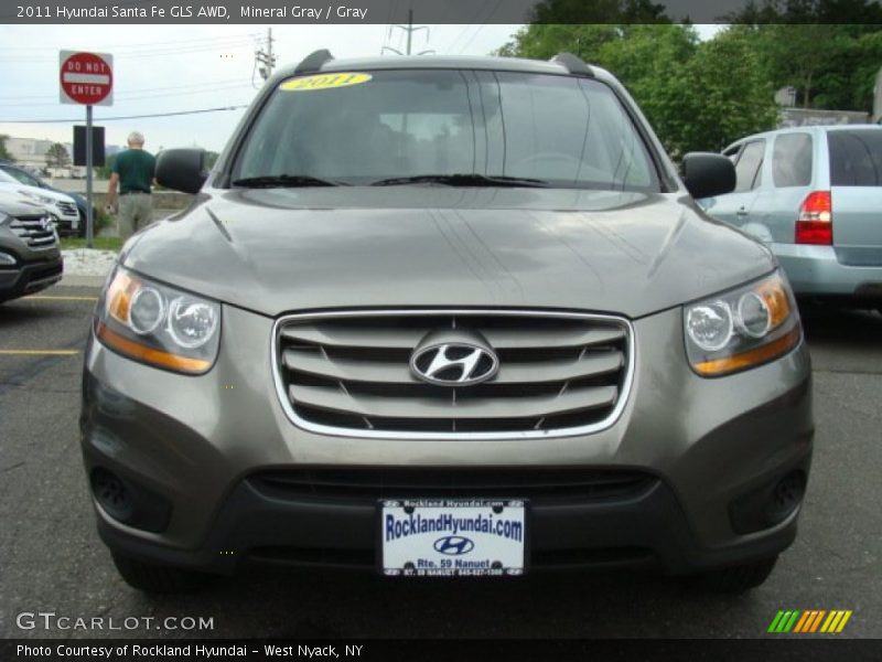 Mineral Gray / Gray 2011 Hyundai Santa Fe GLS AWD
