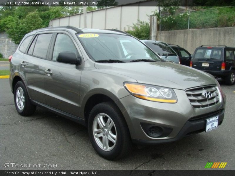 Mineral Gray / Gray 2011 Hyundai Santa Fe GLS AWD