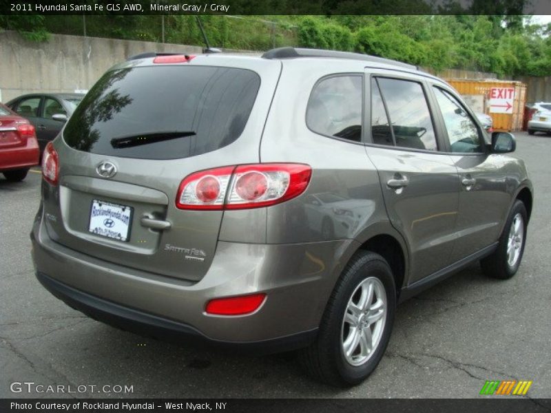 Mineral Gray / Gray 2011 Hyundai Santa Fe GLS AWD