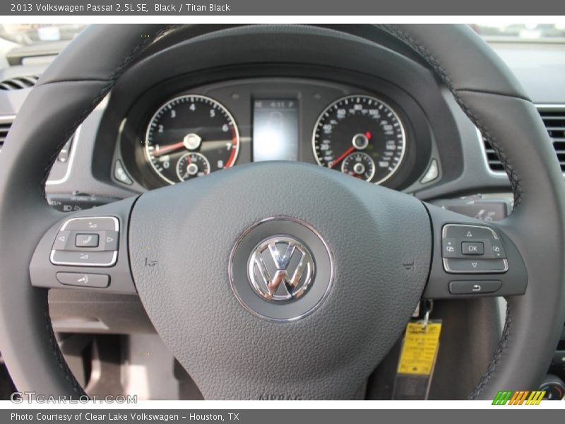 Black / Titan Black 2013 Volkswagen Passat 2.5L SE