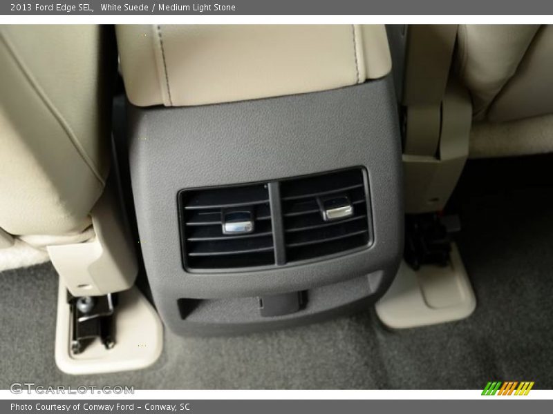 White Suede / Medium Light Stone 2013 Ford Edge SEL