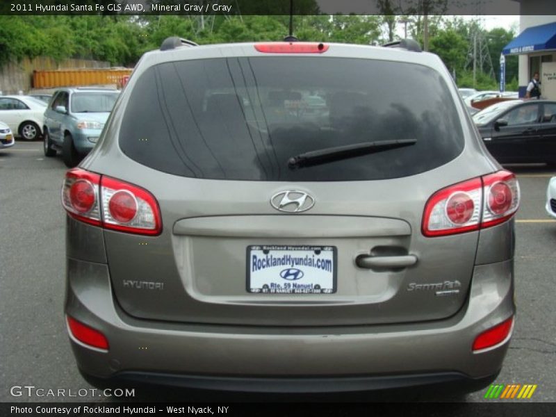 Mineral Gray / Gray 2011 Hyundai Santa Fe GLS AWD