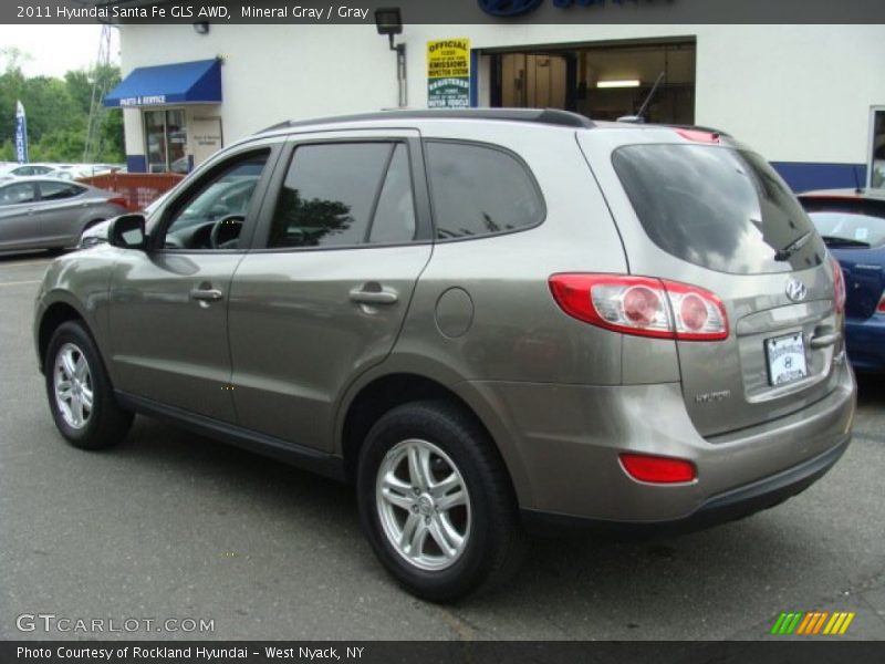 Mineral Gray / Gray 2011 Hyundai Santa Fe GLS AWD