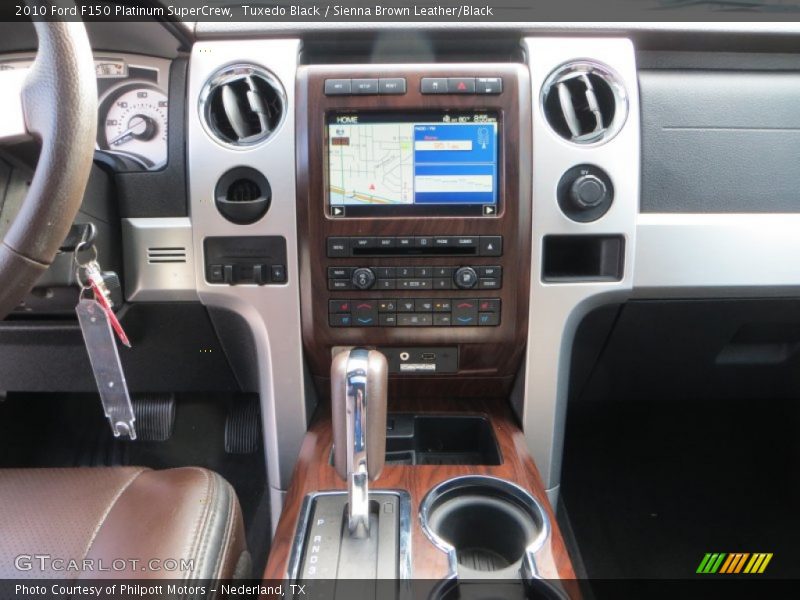 Tuxedo Black / Sienna Brown Leather/Black 2010 Ford F150 Platinum SuperCrew