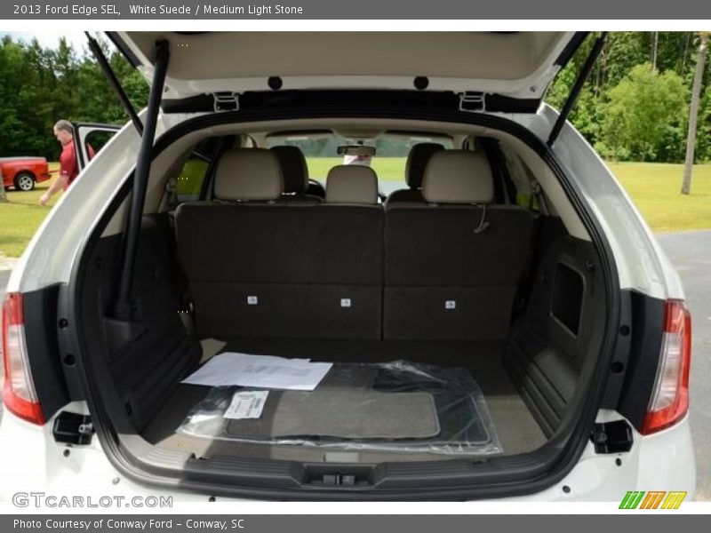White Suede / Medium Light Stone 2013 Ford Edge SEL