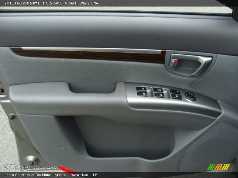 Mineral Gray / Gray 2011 Hyundai Santa Fe GLS AWD