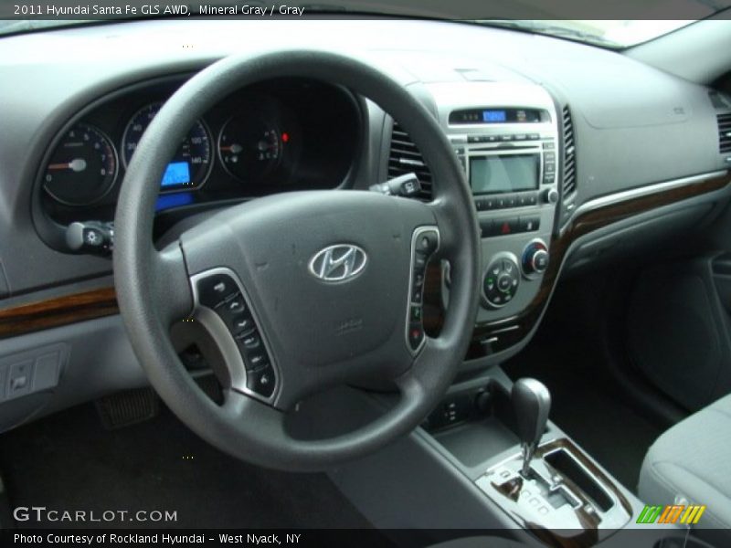Mineral Gray / Gray 2011 Hyundai Santa Fe GLS AWD