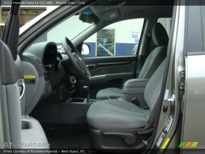 Mineral Gray / Gray 2011 Hyundai Santa Fe GLS AWD