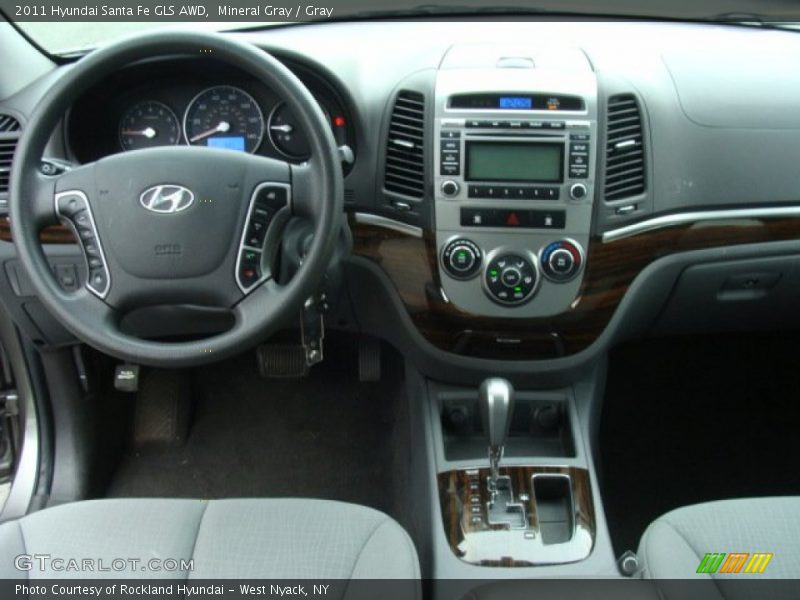 Mineral Gray / Gray 2011 Hyundai Santa Fe GLS AWD