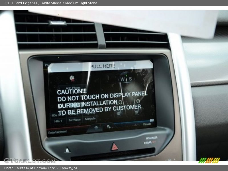 White Suede / Medium Light Stone 2013 Ford Edge SEL