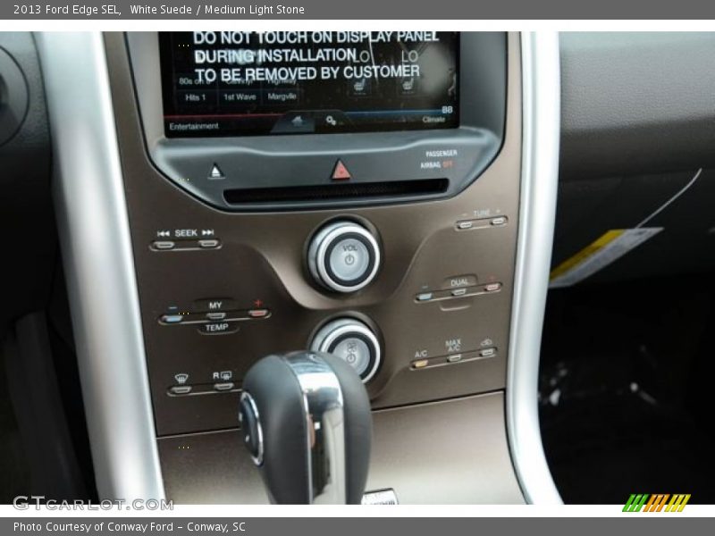 White Suede / Medium Light Stone 2013 Ford Edge SEL