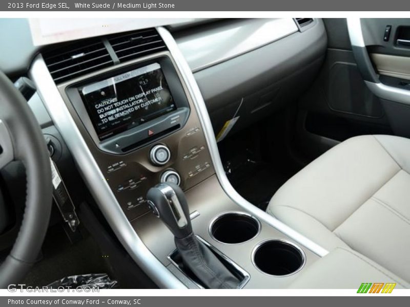White Suede / Medium Light Stone 2013 Ford Edge SEL