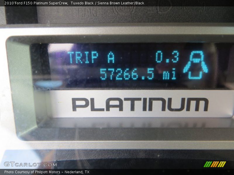 Tuxedo Black / Sienna Brown Leather/Black 2010 Ford F150 Platinum SuperCrew