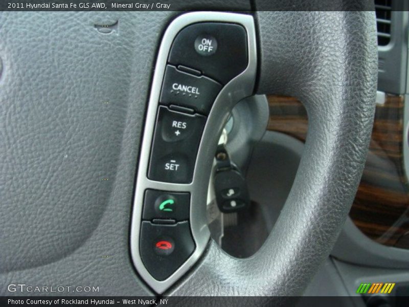 Mineral Gray / Gray 2011 Hyundai Santa Fe GLS AWD