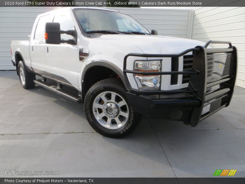Oxford White / Cabela's Dark Rust/Medium Stone 2010 Ford F250 Super Duty Cabela's Edition Crew Cab 4x4