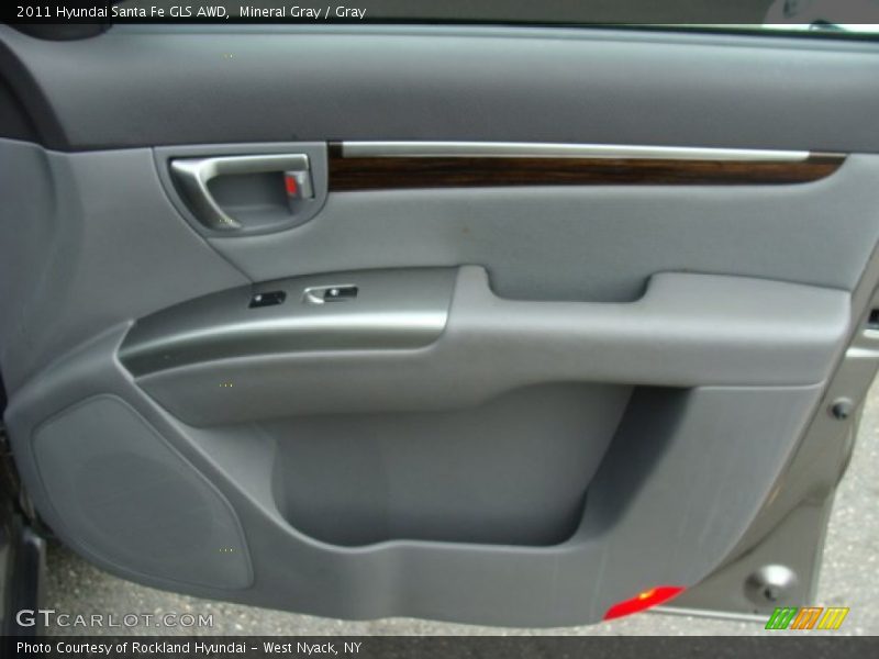 Mineral Gray / Gray 2011 Hyundai Santa Fe GLS AWD